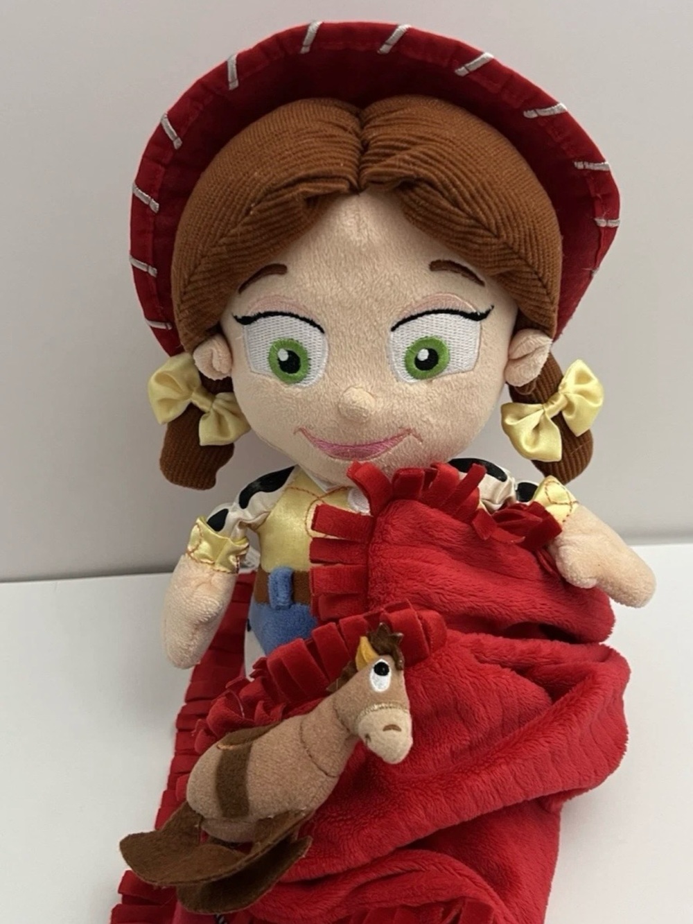 Disney Babies Toy Story Jessie 11" Plush w/ Lovey Blanket w/ Bullseye Horse RARE